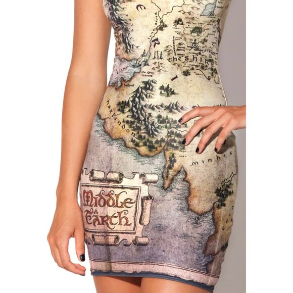 Middle Earth Lord of the Rings Bodycon Dress BlackMilk Size M - Picture 3 of 4